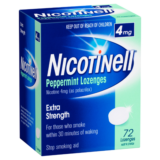 Nicotinell Nicotine 4mg Extra Strength Peppermint 72 Lozenges