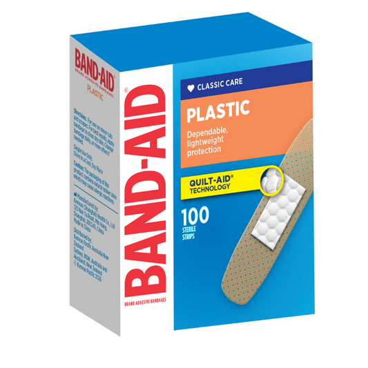 BAND-AID Plastic Bandages 100 Strips