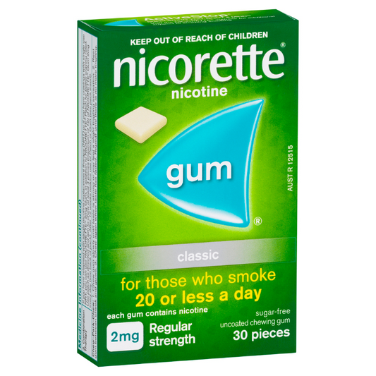 NICORETTE® Nicotine Gum Regular Strength 2mg Classic 30 Pack