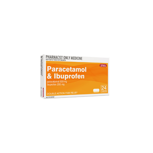 PHARMACY ACTION Paracetamol & Ibuprofen 12 Tablets