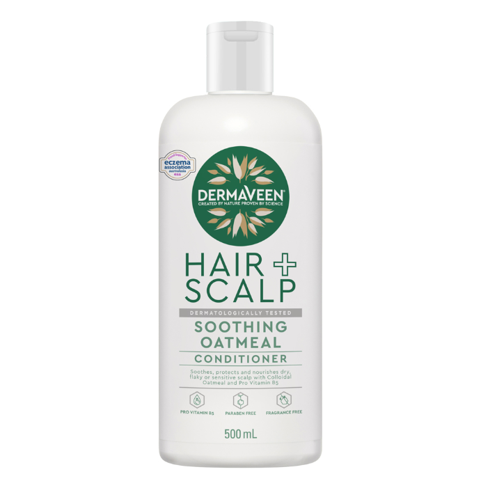 DermaVeen Oatmeal Conditioner for Dry, Flaky or Sensitive Scalps 500mL