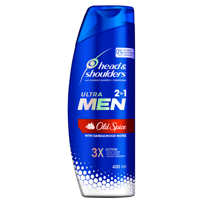 Head & Shoulders Ultra Men 2-in-1 Old Spice Anti-Dandruff Shampoo + Conditioner 400mL
