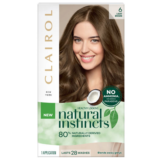 Clairol Natural Instincts 6 Light Brown 1 Pack