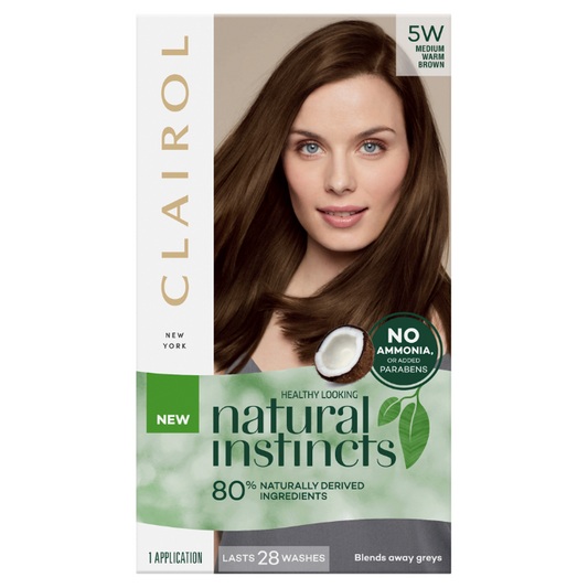 Clairol Natural Instincts 5W Medium Warm Brown 1 Pack