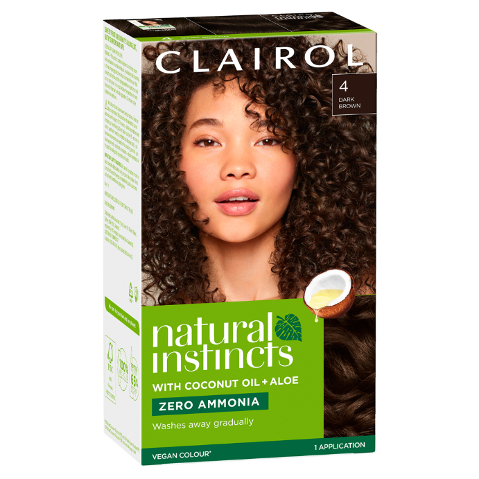 Clairol Natural Instincts 4 Dark Brown 1 Pack