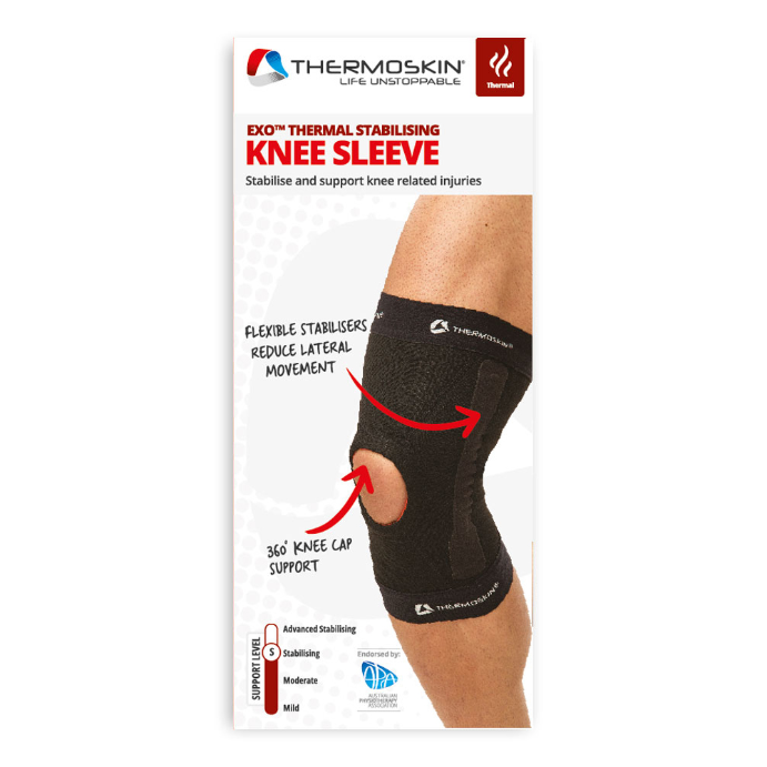 Thermoskin Stabilising Knee Sleeve Large Black