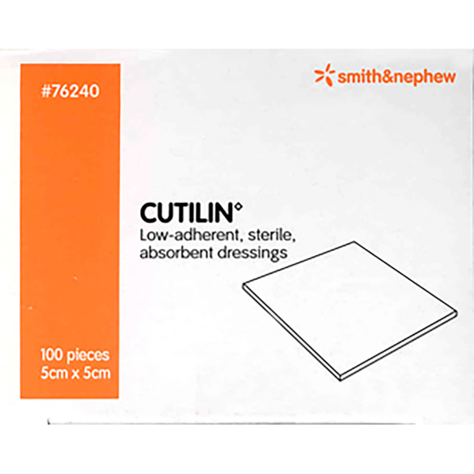 CUTILIN Low Adherent Wound Pad 5cm x 5cm 100 Pack