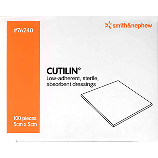 CUTILIN Low Adherent Wound Pad 5cm x 5cm 100 Pack