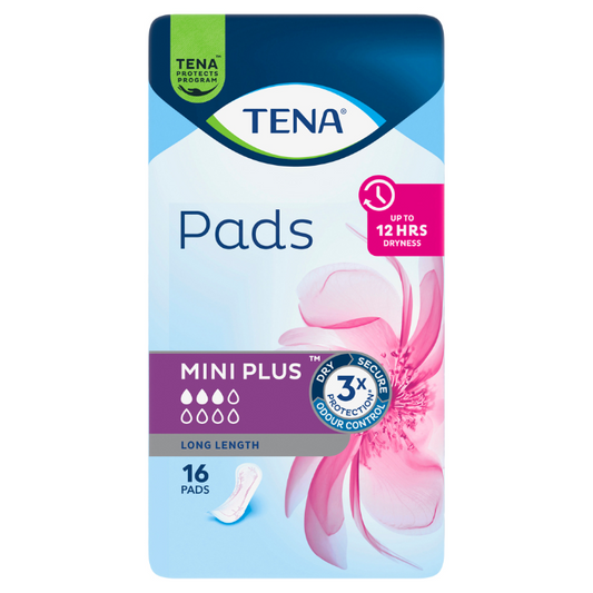 Tena Pads Mini Plus Long Length 12 Pack