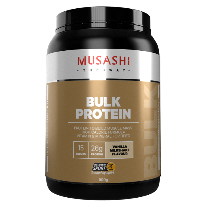 Musashi Bulk Protein Vanilla Milkshake 900g