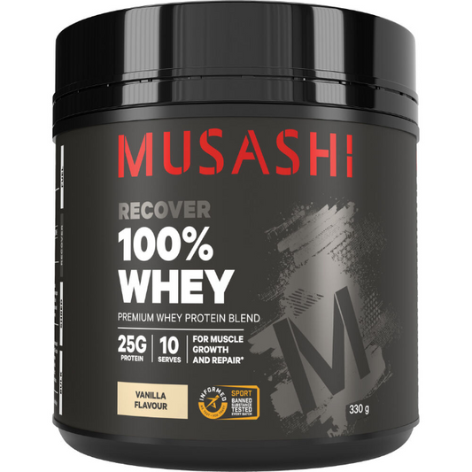 Musashi Recovery 100% Whey Vanilla 330g