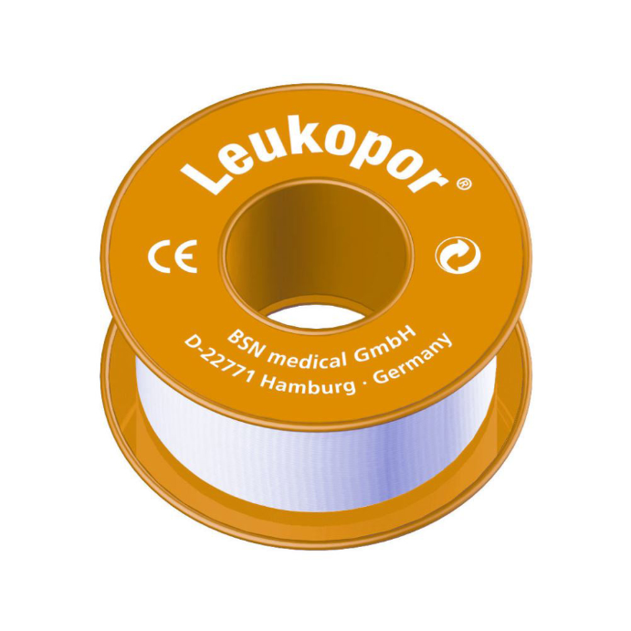 LEUKO Leukopor Low Allergy Tapes 1.25cm x 9.2m 24 Pack