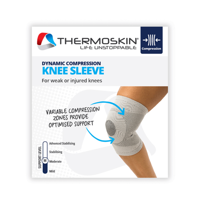 Thermoskin Dynamic Compression Knee Sleeve L/XL Grey