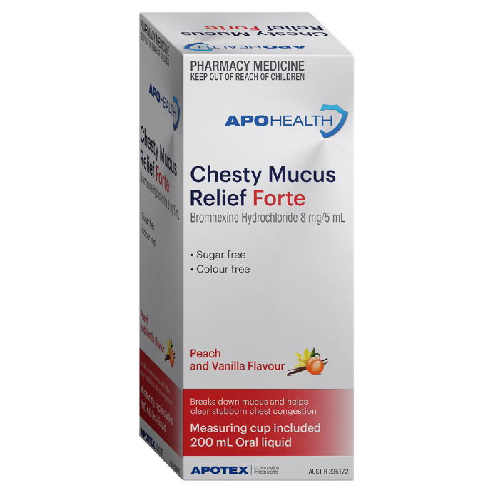 APO HEALTH Chesty Mucus Relief Forte Bottle 200mL