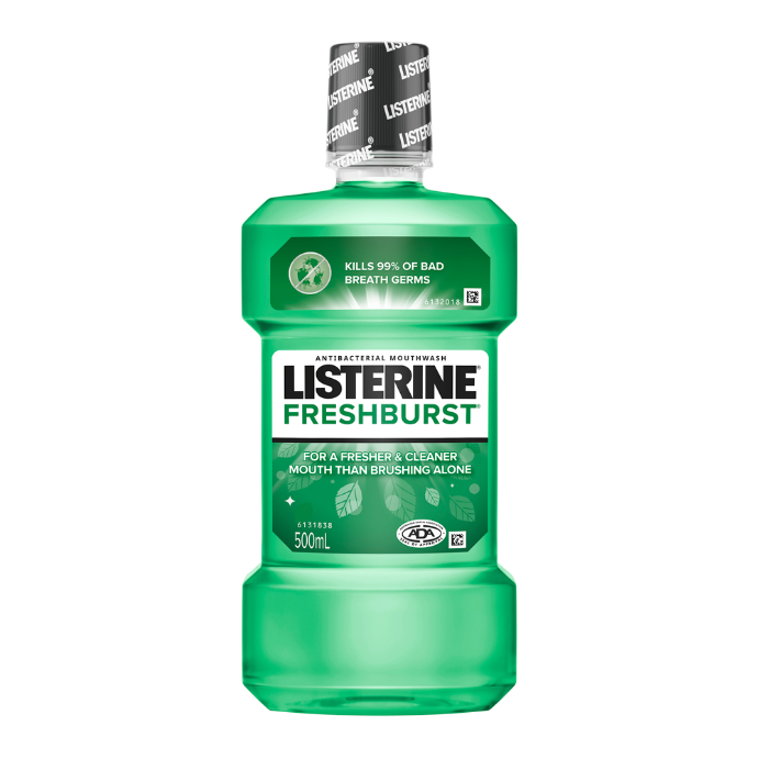 Listerine FreshBurst Antibacterial Mouthwash 500mL