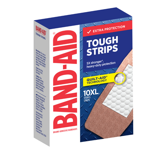 BAND-AID Tough-Strips XL Bandages 10 Strips