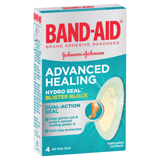 BAND-AID Advanced Healing Hydro Seal Blister Block Gel 4 Pack