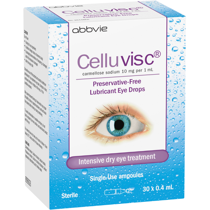 CELLUVISC Preservative-Free Lubricant Eye Drops 30 x 0.4mL