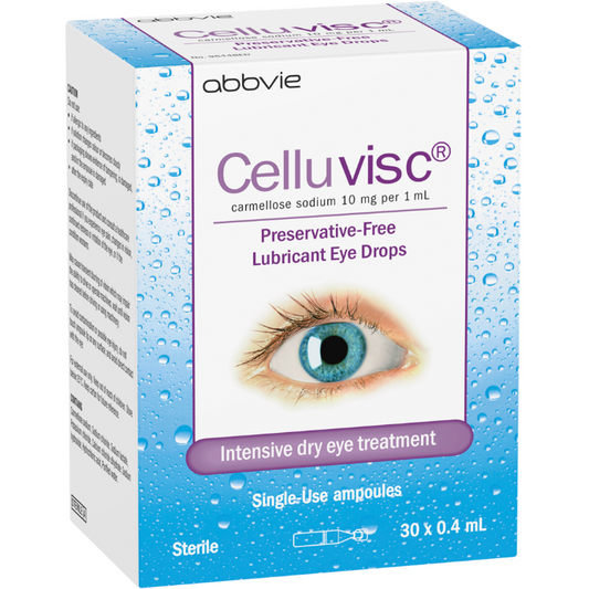 CELLUVISC Preservative-Free Lubricant Eye Drops 30 x 0.4mL