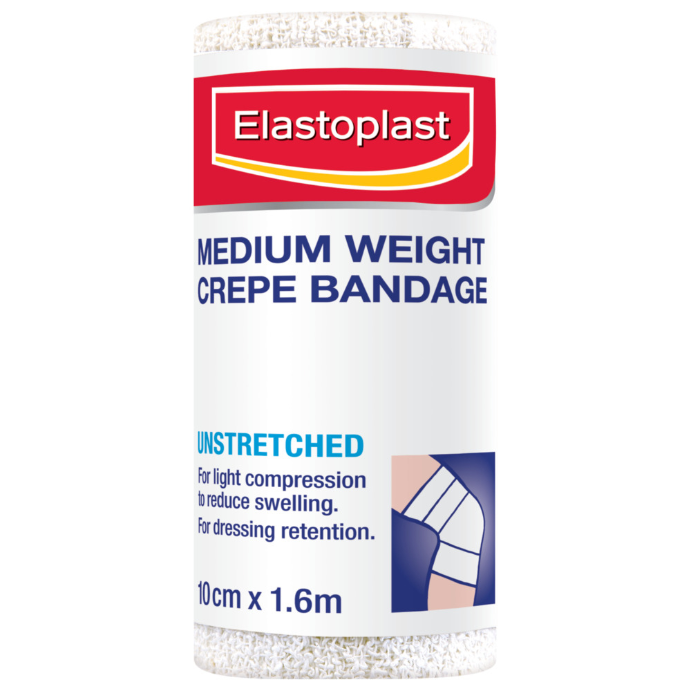 Elastoplast Medium Weight Crepe Bandage 10cm x 1.6m 1 Roll
