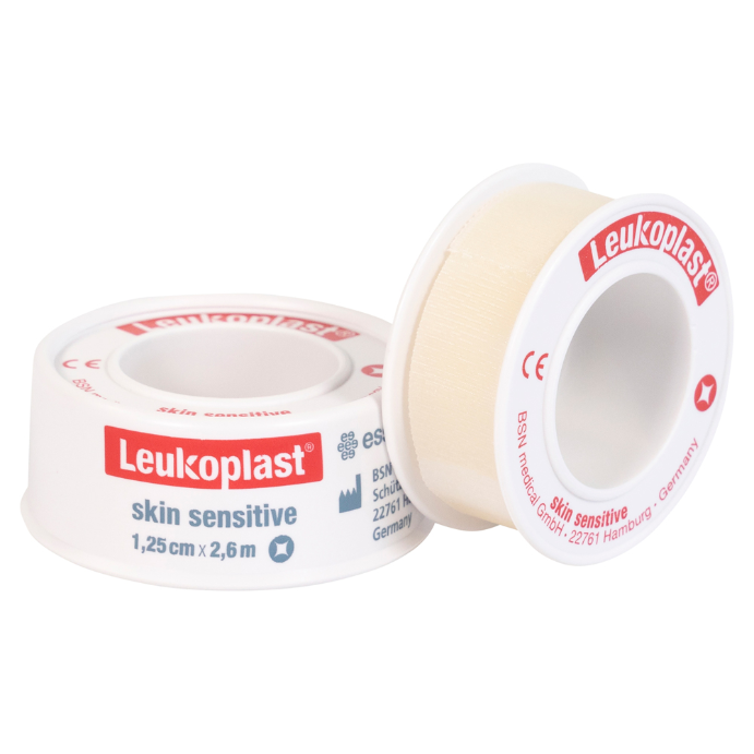 LEUKO Leukoplast Skin Sensitive Snap Ring 1.25cm x 2.6m 24 Pack