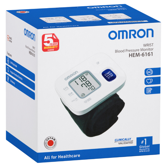 Omron Wrist Blood Pressure Monitor Basic HEM 6161