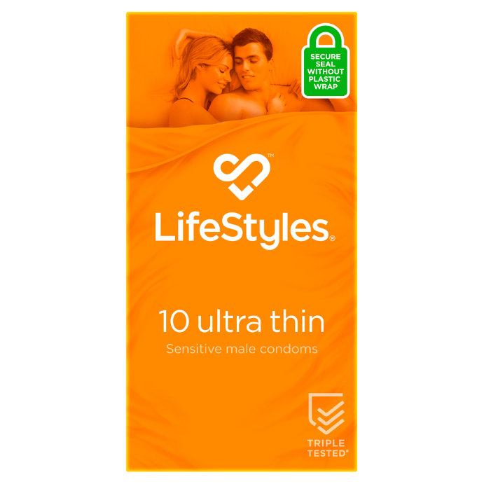 LifeStyles Ultra Thin Condoms Sensitive 10 Pack