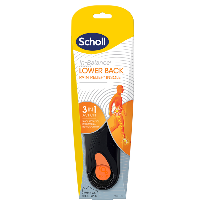 Scholl In-Balance Lower Back Orthotic Insole Large 1 Pair