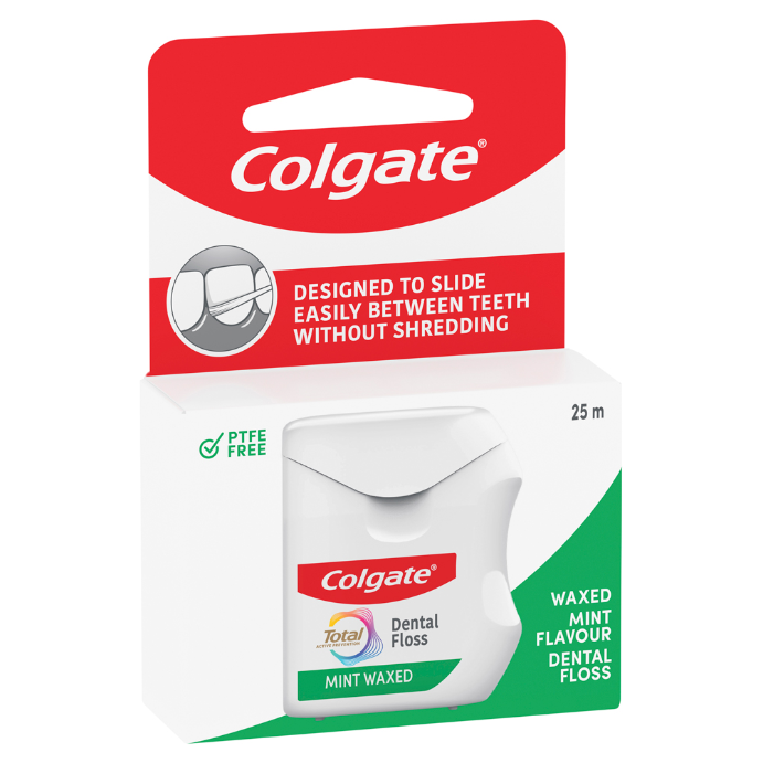 Colgate Total Mint Waxed Dental Floss 25 Metres