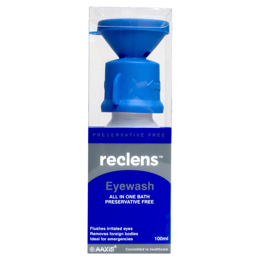 Reclens Eyewash with Eye Cup 100mL
