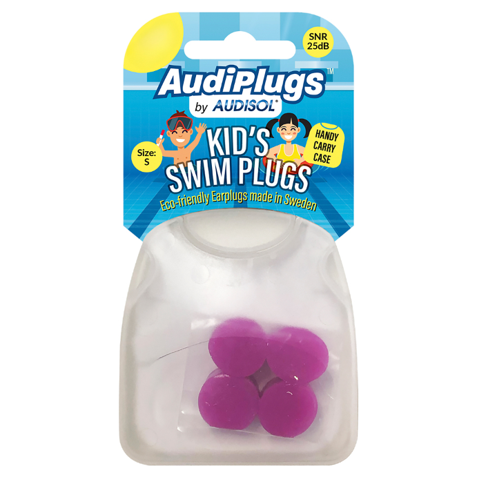 AUDIPLUGS Kid's Swim Plugs 2 Pairs