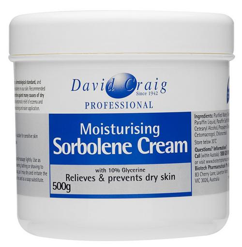 DAVID CRAIG Sorbolene Cream With 10% Glycerine 500g