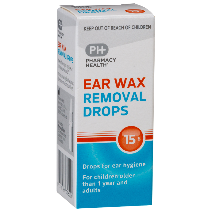 PHARMACY HEALTH Ear Wax Removal Drops Docusate Sodium 15g