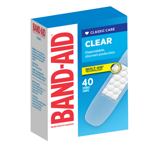 BAND-AID Clear Bandages 40 Strips
