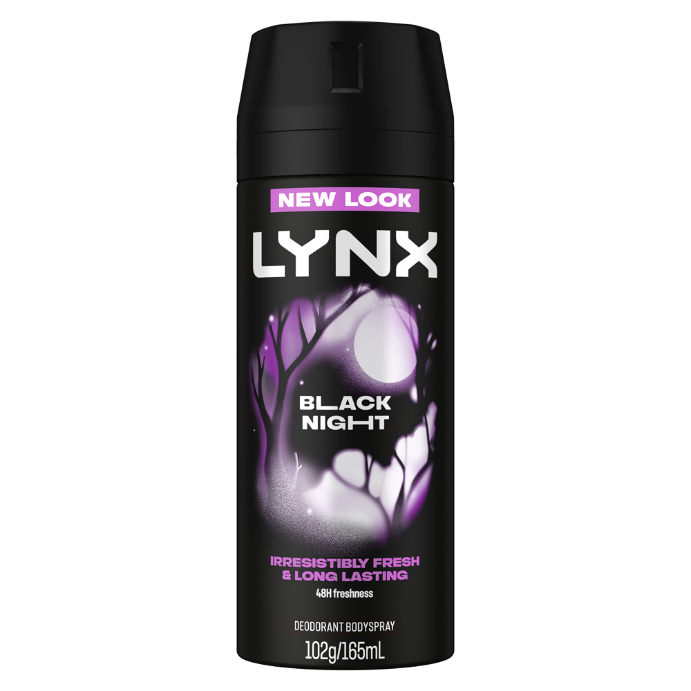 Lynx Deodorant Aerosol Black Night 165mL