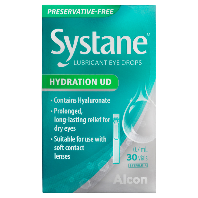Systane Lubricant Eye Drops Hydration UD 0.7mL 30 Pack