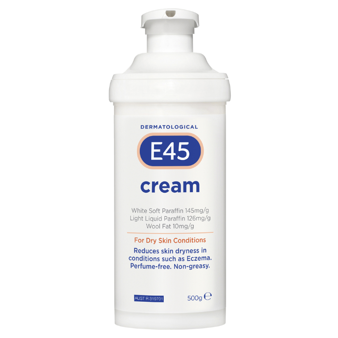 E45 Cream for Dry Skin Pump 500g
