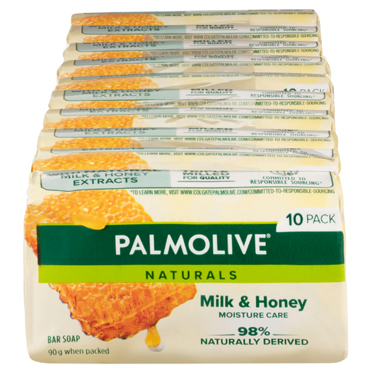 Palmolive Naturals Soap Milk & Honey Bar Soap 10 Pack