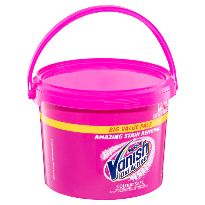 Vanish NapiSan Oxi Action Colour Safe Powder Fabric Stain Remover Big Value Pack 3kg