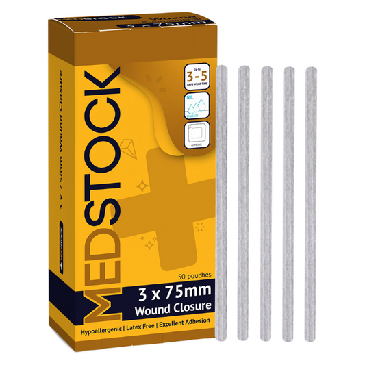 Medstock Wound Closure Strip 3mm x 75mm 50 Pack