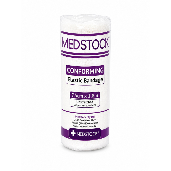 Medstock Conforming Elastic Bandage 7.5cm x 1.8m 1 Roll