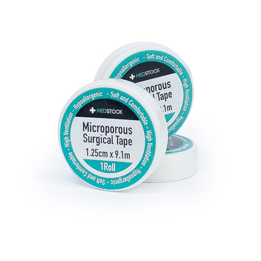 Medstock Microporous Tape 1.25cm x 1.9m 1 Roll