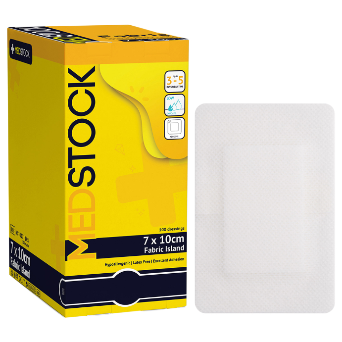 Medstock Fabric Island Dressing 7cm x 10cm 100 Pack