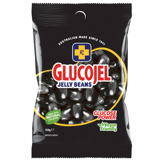 GLUCOJELS Jelly Beans Aniseed Flavour 150g