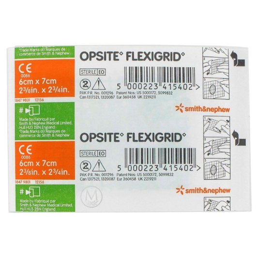 OPSITE Flexigrid 6cm x 7cm 100 Pack