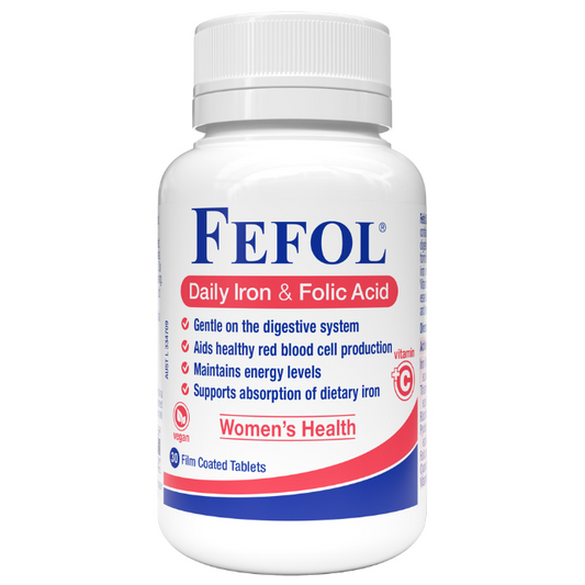 Fefol Daily Iron & Folic Acid 30 Tablets