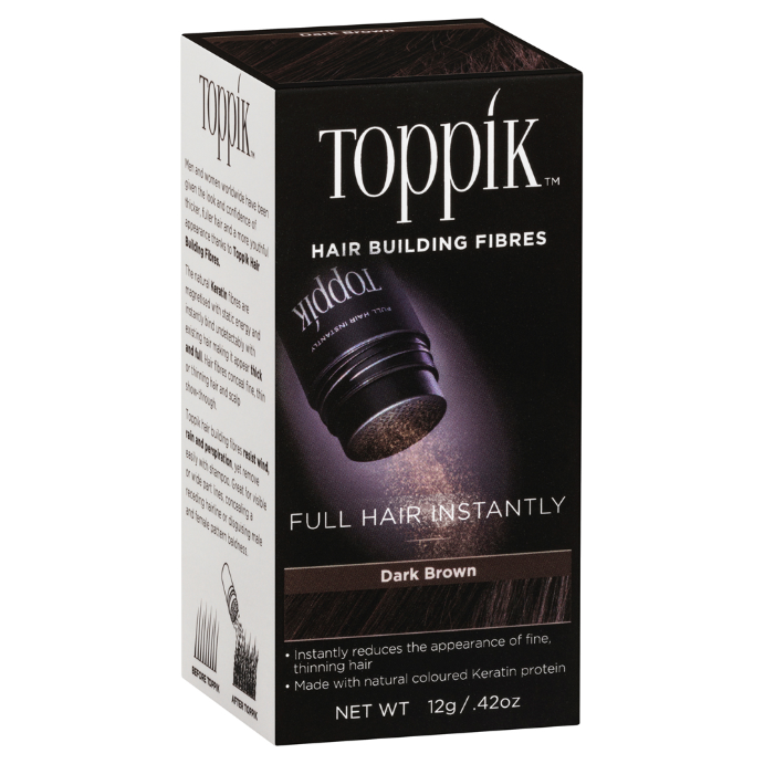 Toppik Hair Building Fibres Dark Brown 12g