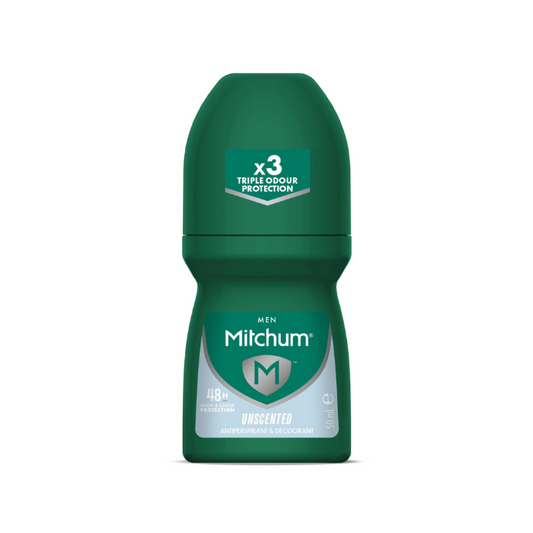 Mitchum Men Antiperspirant Roll-On Deodorant Unscented 50mL
