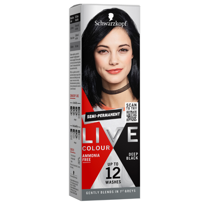 Schwarzkopf LIVE Colour Deep Black 75mL
