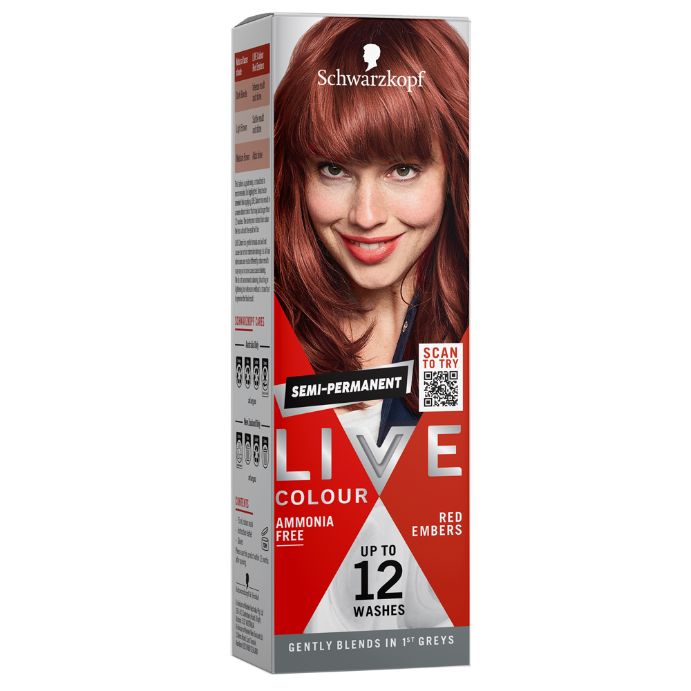 Schwarzkopf Live Colour Semi Permanent Red Embers 1 Kit
